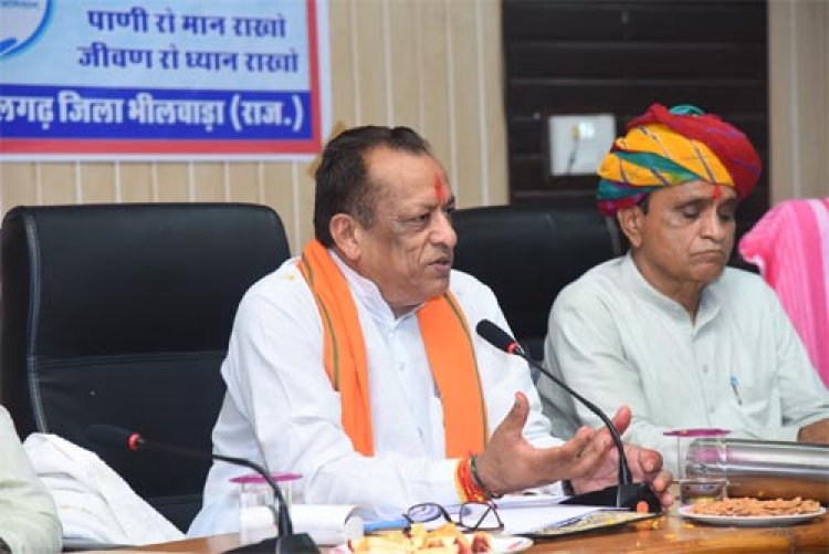 पशुपालन, गोपालन, डेयरी एवं देवस्थान विभाग के मंत्री जिले के मांडलगढ़ क्षेत्र के दौरे पर