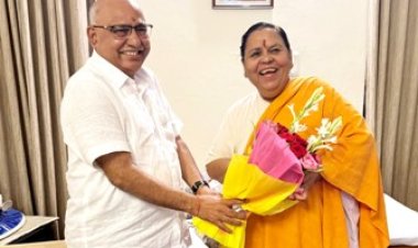 पूर्व मुख्यमंत्री उमाभारती से मिले प्रदेश अध्यक्ष हेमंत खंडेलवाल