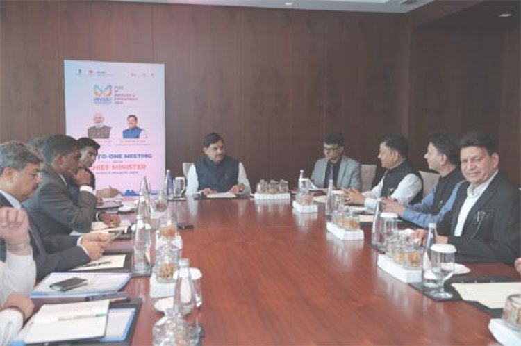 मुख्यमंत्री डॉ. यादव से ग्रियू एनर्जी के CEO की भेंट