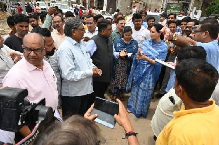 उप मुख्यमंत्री दिया कुमारी ने किया विद्याधर नगर क्षेत्र का दौरा