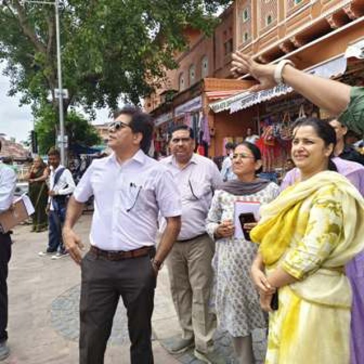 पर्यटन विभाग के प्रमुख शासन सचिव ने अल्बर्ट हॉल, हवामहल और जन्तर मन्तर का किया निरीक्षण