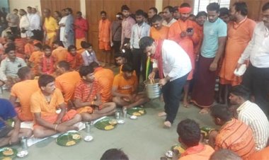 अमरकंटक में 50 हजार से अधिक श्रद्धालुओं कांवड़ियों ने मृत्युंजय आश्रम में ग्रहण की प्रसादी