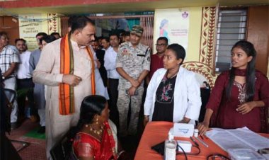 स्वास्थ्य मंत्री जायसवाल ने बोदली उप स्वास्थ्य केन्द्र का किया निरीक्षण