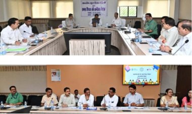 शिक्षा मंत्री गजेन्द्र यादव ने मंत्रालय में ली समग्र शिक्षा विभाग की अधिकारियों की समीक्षा बैठक