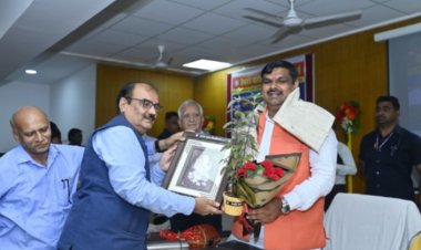 राष्ट्रीय खेल दिवस पर मंत्री गजेन्द्र यादव ने किया खिलाड़ियों का सम्मान