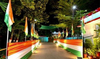 मुख्यमंत्री साय ने स्वतंत्रता दिवस की दी बधाई, रोशनी से आलोकित हुआ मुख्यमंत्री निवास