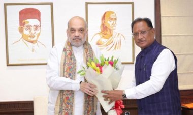 मुख्यमंत्री विष्णु देव साय ने नई दिल्ली में केंद्रीय गृहमंत्री अमित शाह से की सौजन्य भेंट