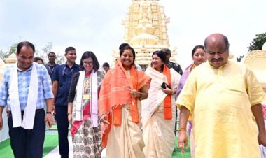 केंद्रीय मंत्री अन्नपूर्णा देवी ने रायपुर में भगवान जगन्नाथ का किया दर्शन
