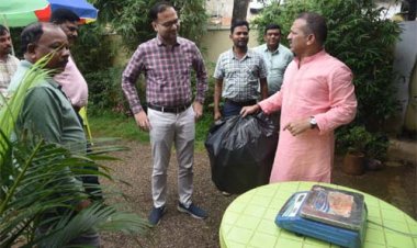 राज्य का पहला ग्रामीण गार्बेज कैफे मैनपाट के ग्राम रोपाखार में