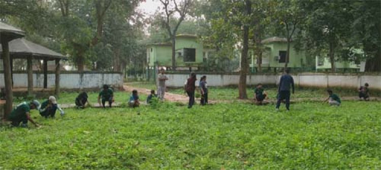सेवा पखवाड़ा के अंतर्गत बारनवापारा में स्वच्छता एवं वृक्षारोपण कार्यक्रम
