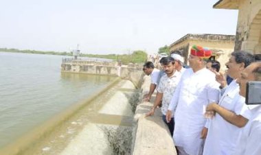जल संसाधन मंत्री का दूदू दौरा, छापरवाड़ा बांध का किया निरीक्षण