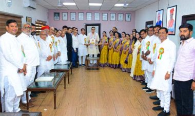 मुख्यमंत्री भजनलाल शर्मा से महाराष्ट्र के प्रवासी राजस्थानियों ने की मुलाकात