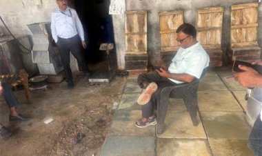 पालड़ी मीणा में 100 किलो मिलावटी पनीर नष्ट करवाया, शुद्ध आहार, मिलावट पर वार अभियान के तहत कार्यवाही