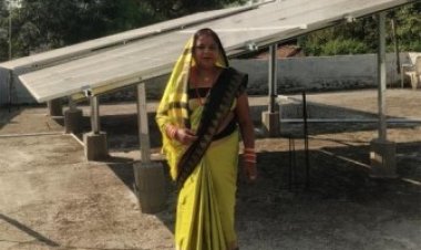 सोलर पैनल से चन्दा को मिल रही मुफ्त बिजली