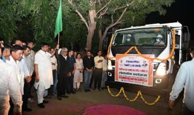 केंद्रीय वन मंत्री भूपेन्द्र यादव एवं वन राज्यमंत्री संजय शर्मा ने किया 4 मैकेनिकल ट्रक माउण्टेड रोड स्वीपर मशीनों का लोकार्पण