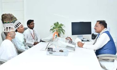 मुख्यमंत्री साय से अखिल भारतीय रामनामी महासभा के प्रतिनिधियों ने की सौजन्य भेंट