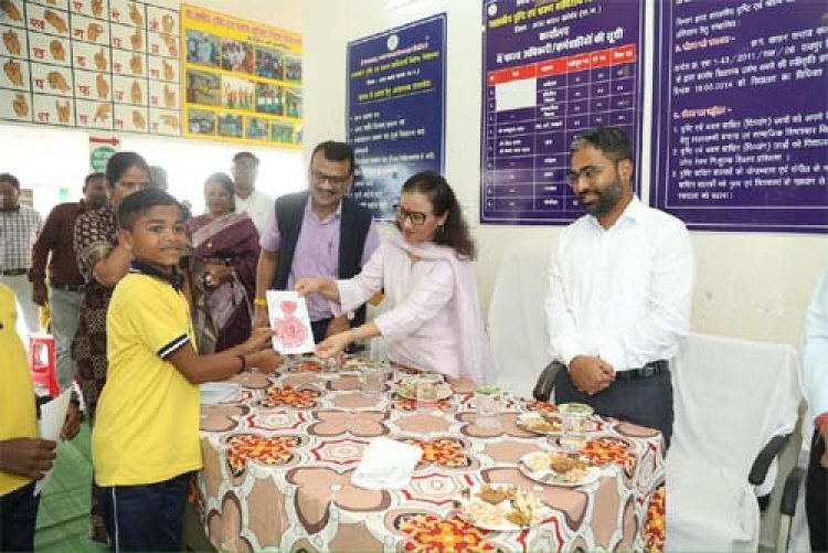 केन्द्र सरकार की अतिरिक्त सचिव पहुंची कांकेर : मावा मोदोल एवं श्रवण बाधितार्थ विद्यालय का किया निरीक्षण