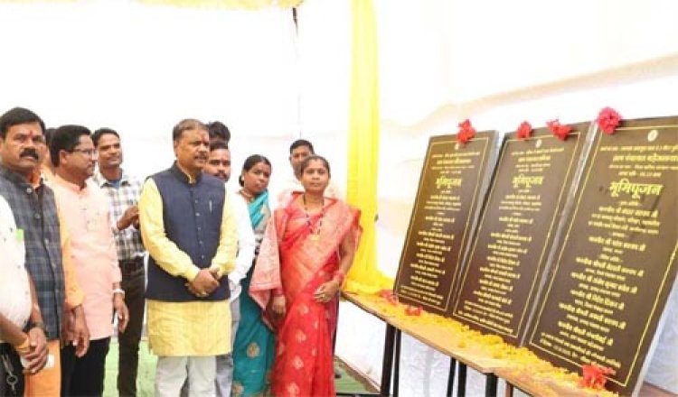 वनमंत्री ने 48 लाख रुपए से अधिक के विकास कार्यों का किया भूमिपूजन