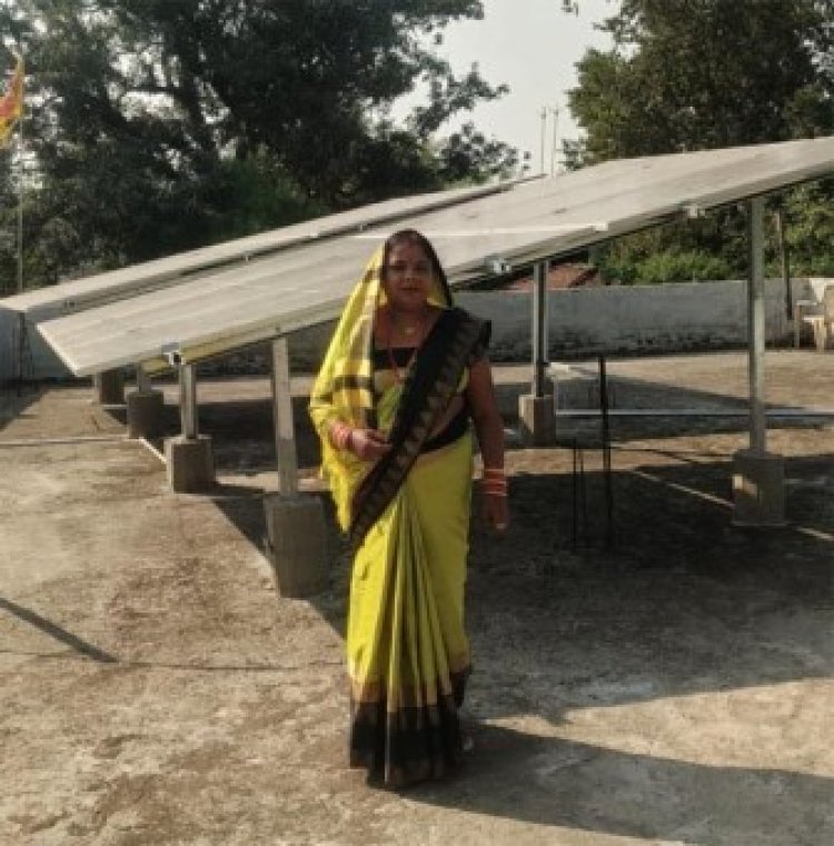 सोलर पैनल से चन्दा को मिल रही मुफ्त बिजली