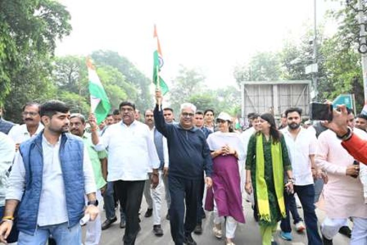 सरदार पटेल की जयंती के उपलक्ष्य पर अलवर में यूनिटी मार्च पदयात्रा आयोजित