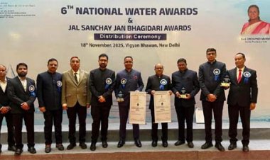 छत्तीसगढ़ को जल संरक्षण के क्षेत्र में उत्कृष्ट कार्यों के लिए राष्ट्रीय स्तर पर मिला सम्मान