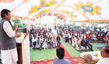 मंत्री राजपूत ने 12 करोड़ के विकास कार्यों का किया लोकार्पण एवं भूमि-पूजन