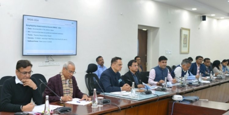 मुख्य सचिव ने आरआरजीआईएस-24 में हुए एमओयू के धरातल पर प्रगति की समीक्षा की