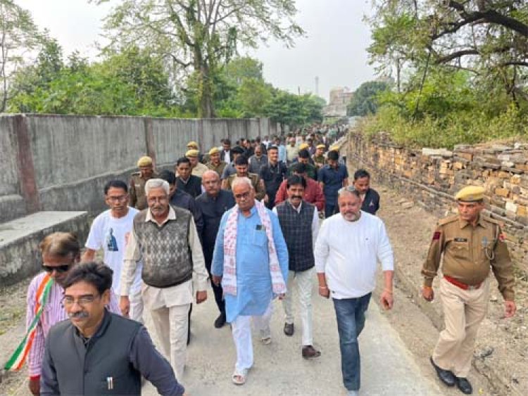 पंचायती राज मंत्री ने रामगंजमंडी विधानसभा क्षेत्र में निकाली जागो, जगाओ एकता पदयात्रा