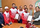 मुख्यमंत्री साय से मास्टर एथलीट फेडरेशन ऑफ इंडिया के प्रतिभागियों ने की सौजन्य भेंट