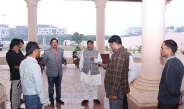 संसदीय कार्य मंत्री केदार कश्यप ने किया नवीन विधानसभा भवन का निरीक्षण
