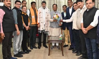 मुख्यमंत्री साय से क्रेडाई और रियल एस्टेट के प्रतिनिधिमंडल ने सौजन्य मुलाकात की 