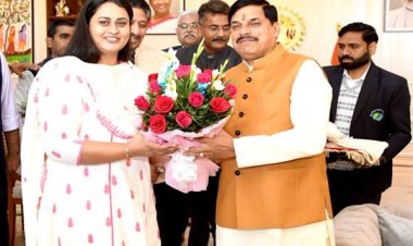 मुख्यमंत्री डॉ. यादव से बिहार की खेल मंत्री सुश्रेयसी सिंह ने की सौजन्य भेंट