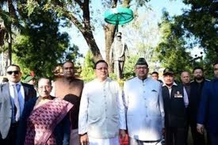 सीएम  धामी ने प्रथम सीडीएस जनरल बिपिन रावत को उनकी पुण्यतिथि पर दी श्रद्धांजलि