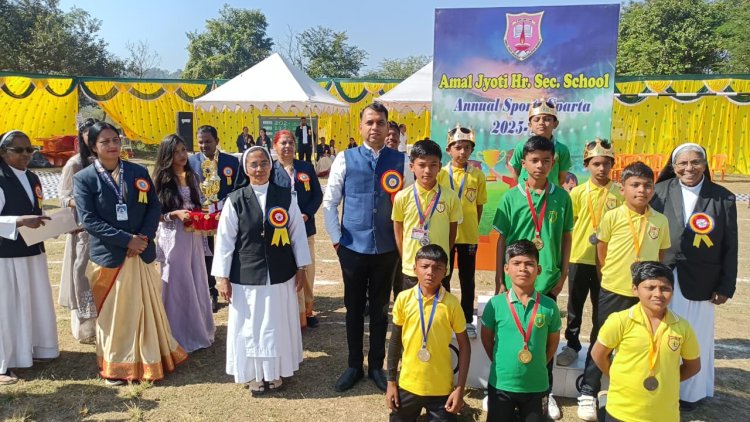 अमल ज्योति हायर सेकेंडरी स्कूल में हुआ वार्षिक खेल महोत्सव “SPARTA” का भव्य शुभारंभ
