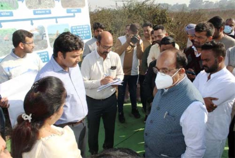उप मुख्यमंत्री अरुण साव ने सरोना डंप-साइट का किया निरीक्षण