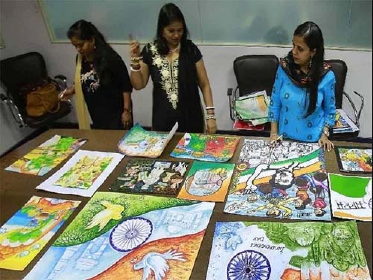 चित्रकला के माध्यम से बच्चों ने जाना ऊर्जा संरक्षण का महत्व