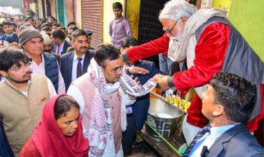 मुख्यमंत्री भजनलाल शर्मा ने की गिरिराज जी महाराज की सप्तकोसीय परिक्रमा