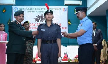 कृषि महाविद्यालय, रायपुर में आर्मी डे पर विशेष कार्यक्रम, एयर विंग एनसीसी में 13 कैडेटों का नामांकन