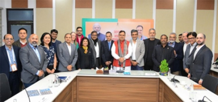 CM भजनलाल की विभिन्न कंपनियों के प्रतिनिधिमंडल से मुलाकात