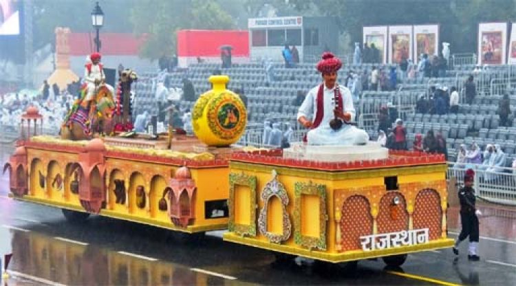 कर्तव्य पथ पर गणतंत्र दिवस परेड में रिझाएगी राजस्थान की झांकी