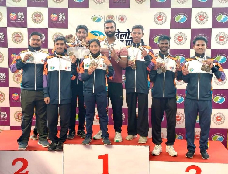 राज्य स्तरीय तीरंदाजी प्रतियोगिता में मण्डला के सभी 7 खिलाड़ियों ने जीते पदक 