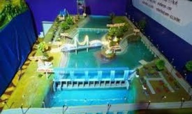 पैरी नदी उद्गम एवं प्रस्तावित राजिम बैराज का मॉडल बना आकर्षण का केंद्र, लोग ले रहे जानकारी