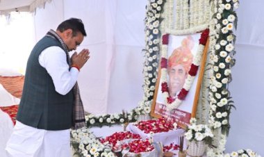 मुख्यमंत्री भजनलाल शर्मा ने पूर्व मंत्री स्व. हेमसिंह भड़ाना को दी श्रद्धांजलि