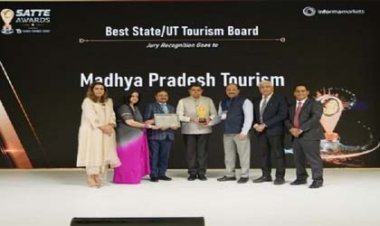 एमपी ने लगातार दूसरे वर्ष एसएटीटीई 2026 में जीता ‘बेस्ट स्टेट टूरिज्म’ अवॉर्ड