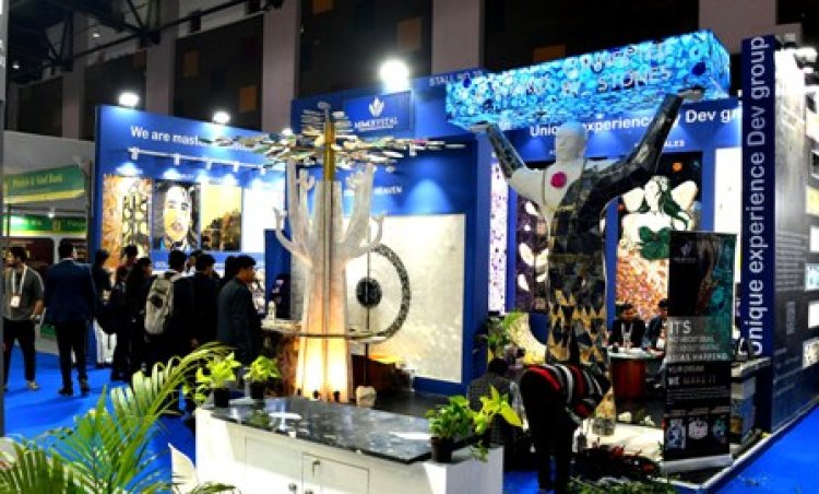 इंडिया स्टोनमार्ट-2026, प्रदर्शनी में दिखी भारतीय प्राकृतिक पत्थर उद्योग की शक्ति और सामर्थ्य