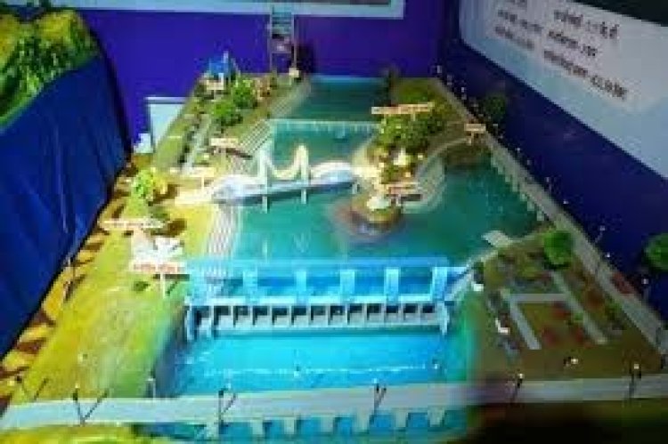 पैरी नदी उद्गम एवं प्रस्तावित राजिम बैराज का मॉडल बना आकर्षण का केंद्र, लोग ले रहे जानकारी