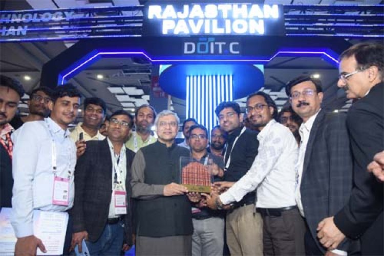 इंडिया AI इम्पैक्ट समिट 2026: केन्द्रीय इलेक्ट्रॉनिक्स एवं सूचना प्रौद्योगिकी मंत्री अश्विनी वैष्णव ने 'राजस्थान पवेलियन' का किया दौरा