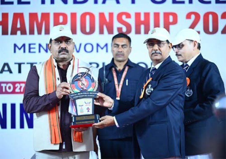चौदहवीं अखिल भारतीय पुलिस तीरंदाजी प्रतियोगिता का उपमुख्यमंत्री विजय शर्मा ने किया शुभारंभ