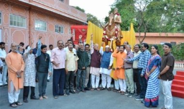 राज्यपाल ने शिव स्वराज्य यात्रा का राजस्थान में स्वागत और अभिनंदन किया