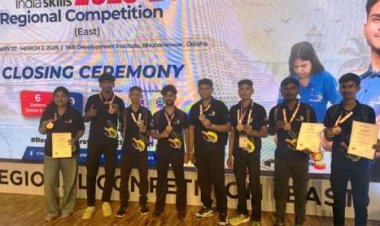 इंडिया स्किल 2025-26 में छत्तीसगढ़ को मिली ऐतिहासिक सफलता, ईस्ट ज़ोन प्रतियोगिता में जीते 12 पदक